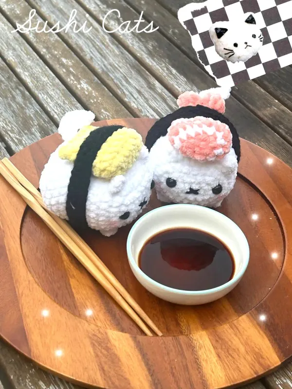 Sushi Cats amigurumi