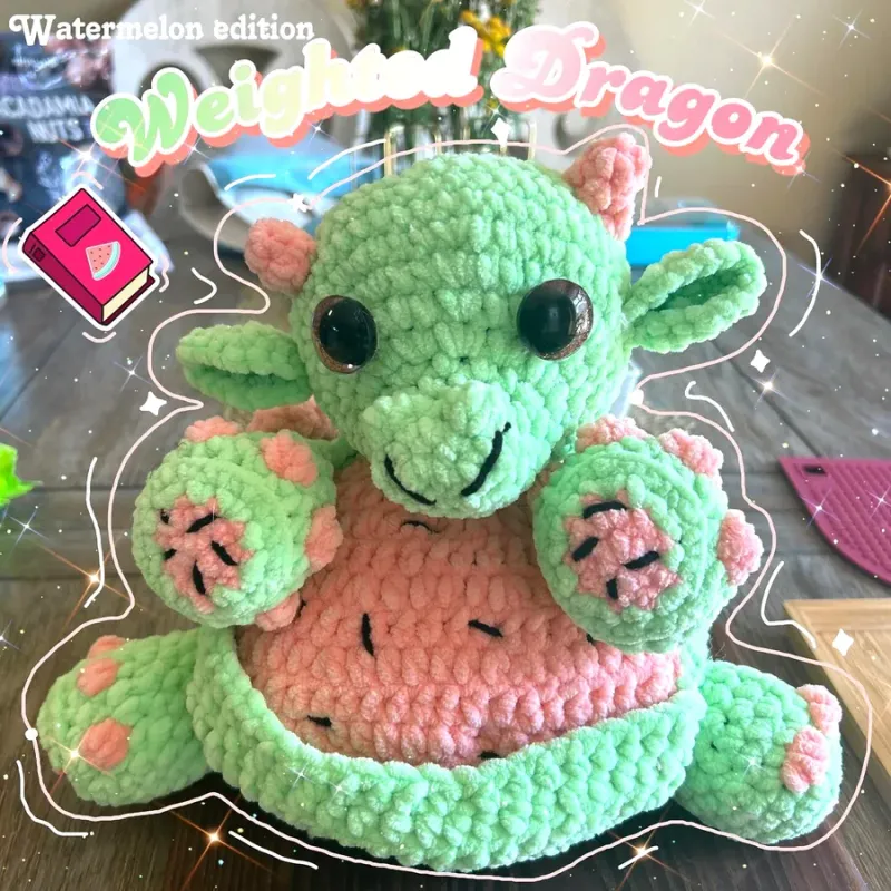 Weighted Dragon amigurumi